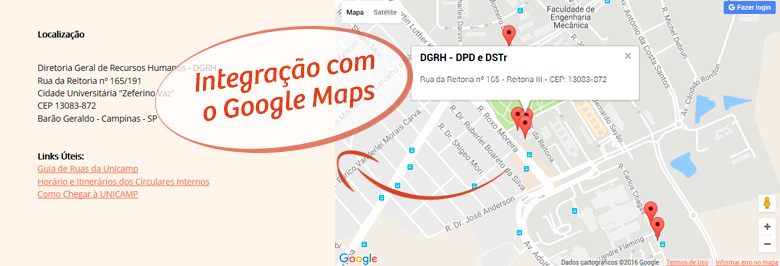 Integração com o Google Mapas