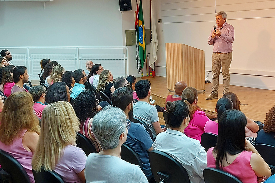 Everaldo Pinheiro apresentou recentes ajustes na estrutura interna da DGRH e as ações em desenvolvimento